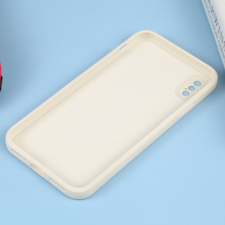For iPhone XS Max Liquid Silicone Full Coverage Shockproof Magsafe Phone Case(White) - More iPhone Cases by buy2fix | Online Shopping UK | buy2fix