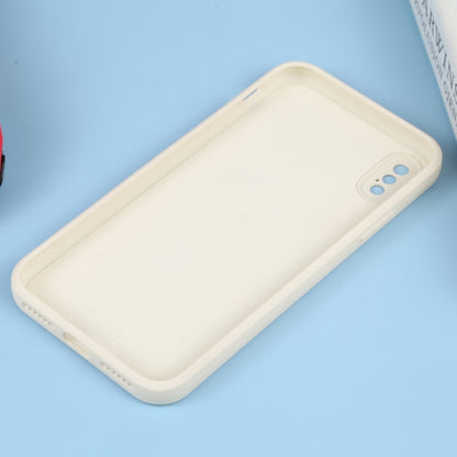 For iPhone XS Max Liquid Silicone Full Coverage Shockproof Magsafe Phone Case(White) - More iPhone Cases by buy2fix | Online Shopping UK | buy2fix