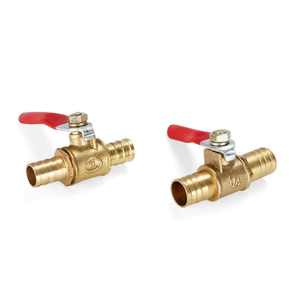 LAIZE Pneumatic Hose Barb Brass Shutoff Ball Valve, Specification:10mm - Valve Series by LAIZE | Online Shopping UK | buy2fix