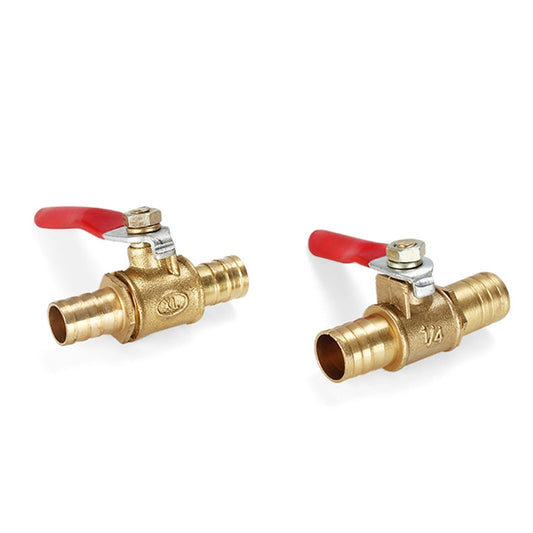 LAIZE Pneumatic Hose Barb Brass Shutoff Ball Valve, Specification:10mm - Valve Series by LAIZE | Online Shopping UK | buy2fix