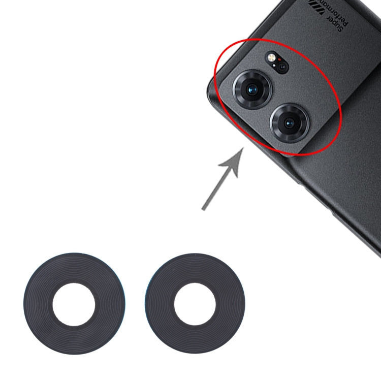 For OPPO K10 5G China 10 PCS Back Camera Lens - Camera Series by buy2fix | Online Shopping UK | buy2fix