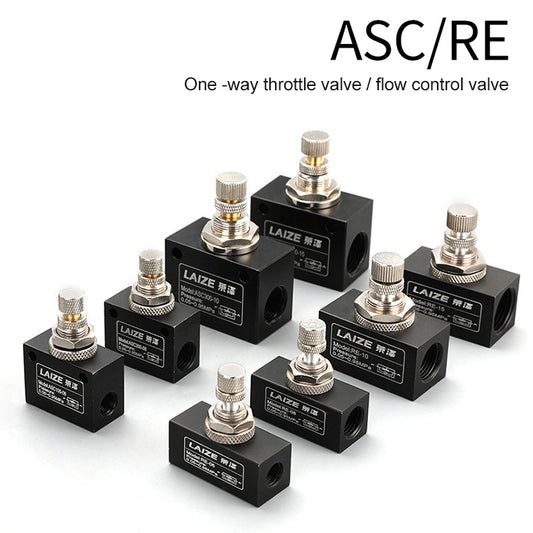LAIZE Pneumatic Speed Regulating One-way Throttle Valve, Specification:ASC300-15 DN15mm - Valve Series by LAIZE | Online Shopping UK | buy2fix
