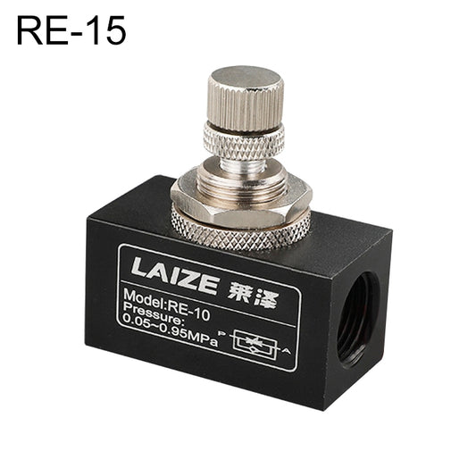 LAIZE Pneumatic Speed Regulating One-way Throttle Valve, Specification:RE-10 DN15mm - Valve Series by LAIZE | Online Shopping UK | buy2fix