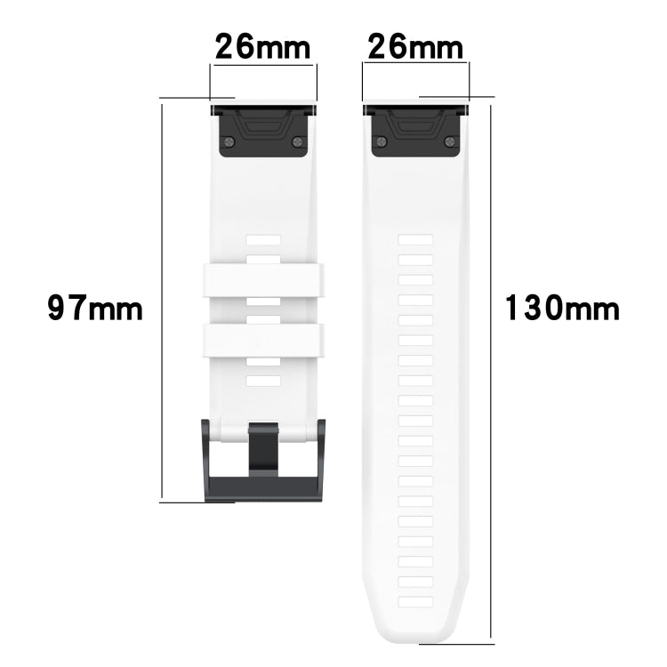 For Garmin Fenix 7 Two-color Silicone Watch Band(Red Black) - Watch Bands by buy2fix | Online Shopping UK | buy2fix
