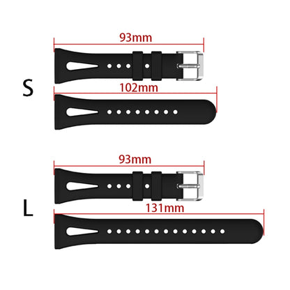 For Fitbit Versa 3 / 4 Water-drop Slim Silicone Watch Band, Size:L(Midnight) - Watch Bands by buy2fix | Online Shopping UK | buy2fix