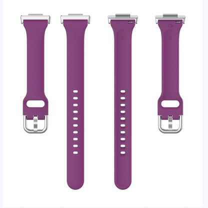 For Huawei Watch Fit 2 Small Waist Silicone Watch Band, Size:S(Dark Purple) by buy2fix