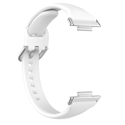 For Huawei Watch Fit 2 Small Waist Silicone Watch Band, Size:S(White) by buy2fix