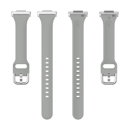 For Huawei Watch Fit 2 Small Waist Silicone Watch Band, Size:S(Grey) by buy2fix