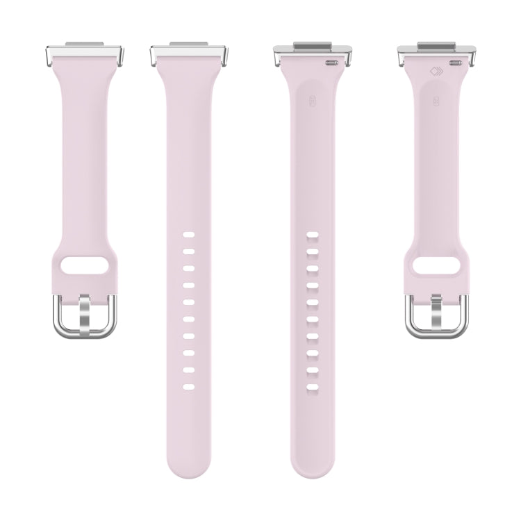 For Huawei Watch Fit 2 Small Waist Silicone Watch Band, Size:S(Light Purple) by buy2fix