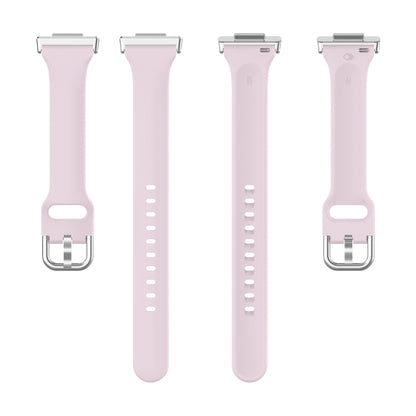 For Huawei Watch Fit 2 Small Waist Silicone Watch Band, Size:S(Light Purple) by buy2fix
