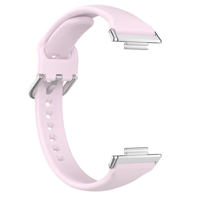 For Huawei Watch Fit 2 Small Waist Silicone Watch Band, Size:S(Light Purple) by buy2fix