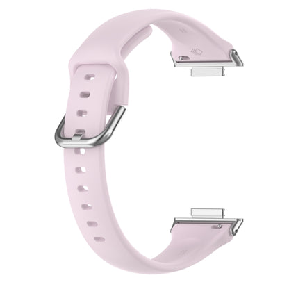 For Huawei Watch Fit 2 Small Waist Silicone Watch Band, Size:S(Light Purple) by buy2fix