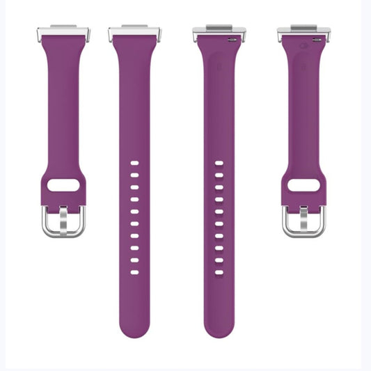 For Huawei Watch Fit 2 Small Waist Silicone Watch Band, Size:L(Dark Purple) by buy2fix