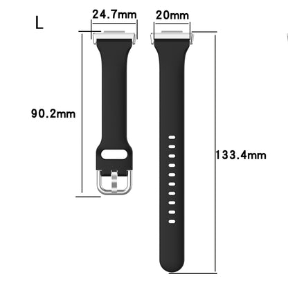For Huawei Watch Fit 2 Small Waist Silicone Watch Band, Size:L(Green) by buy2fix