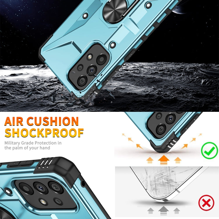 For Samsung Galaxy A13 4G / 5G / A23 Ring Holder Phone Case(Grey) by buy2fix