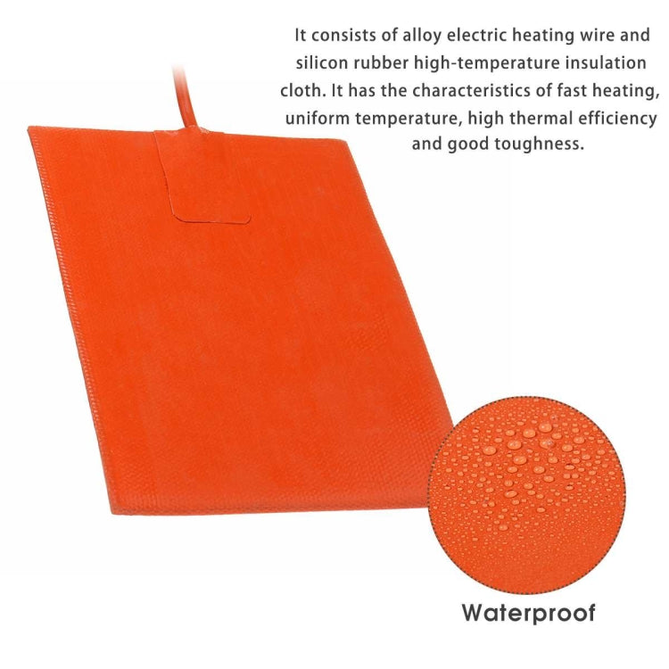 9 x 13cm Car Engine Oil Pan Sump Tank Heater Pad, Plug Type:UK Plug by buy2fix