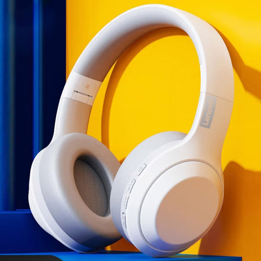 Lenovo TH10 Wireless Bluetooth Gaming Bass Music Sports Noise-cancelling Headphone(White) - Headset & Headphone by Lenovo | Online Shopping UK | buy2fix
