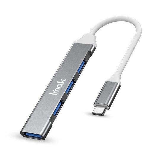 HUB de station d'accueil multifonction imak 4 en 1, interface : USB-C / Type-C (gris)