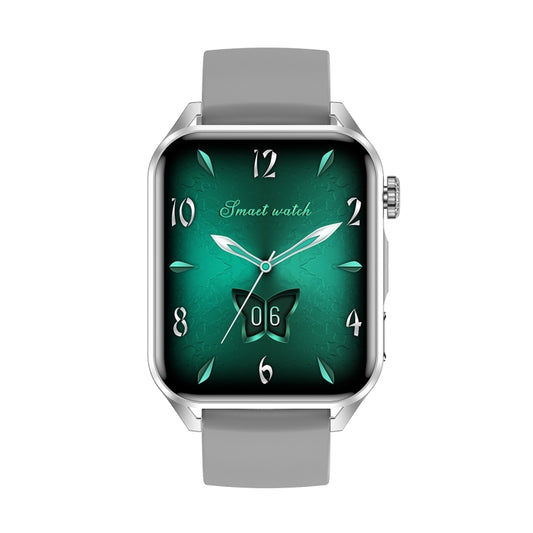 Ochstin 5HK28 1.78 inch Square Screen Silicone Strap Smart Watch Supports Bluetooth Call Function/Blood Oxygen Monitoring(Grey) - Smart Watches by OCHSTIN | Online Shopping UK | buy2fix