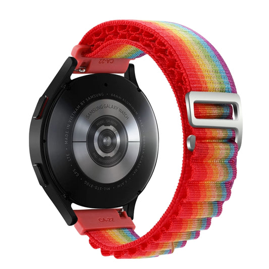22mm Universal Nylon Loop Watch Band(Rainbow) - 22mm Bands by buy2fix | Online Shopping UK | buy2fix