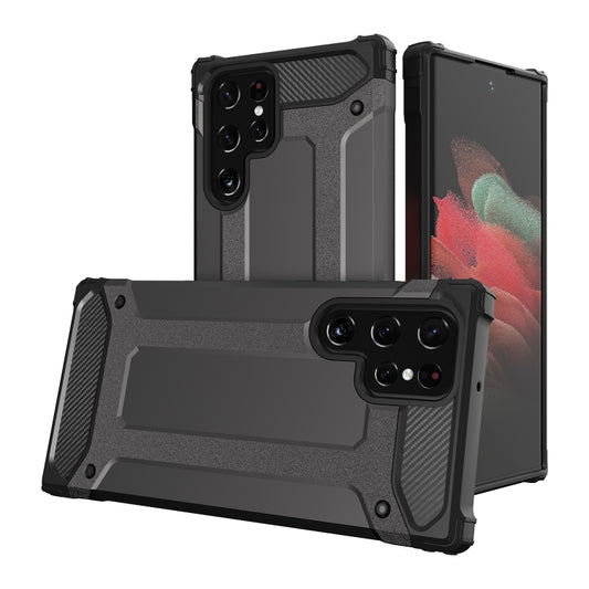For Samsung Galaxy S23 Ultra 5G Magic Armor TPU Hard PC Phone Case(Grey) - Galaxy S23 Ultra 5G Cases by buy2fix | Online Shopping UK | buy2fix