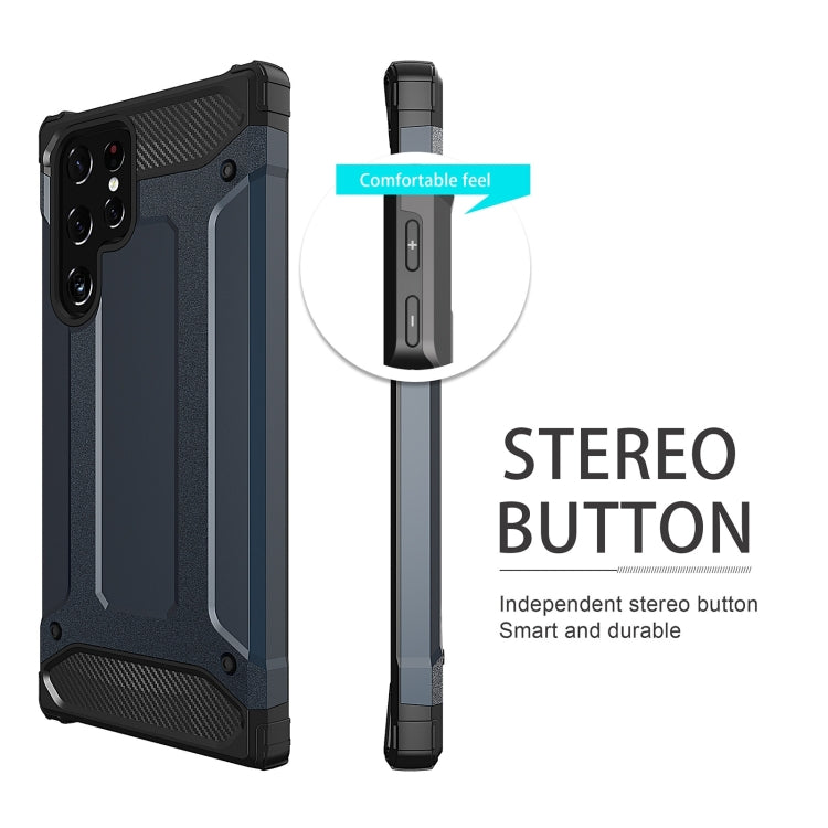 For Samsung Galaxy S23 Ultra 5G Magic Armor TPU Hard PC Phone Case(Grey) - Galaxy S23 Ultra 5G Cases by buy2fix | Online Shopping UK | buy2fix