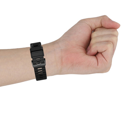For Garmin Fenix 6 22mm Quick Release Official Texture Wrist Strap Watchband with Plastic Button(Wine Red) - Watch Bands by buy2fix | Online Shopping UK | buy2fix