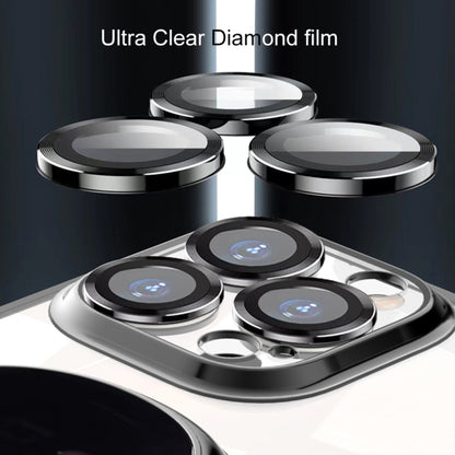 For iPhone 13 Pro Max Electroplating PC Astronaut Holder Phone Case with Lens Film(Blue) - iPhone 13 Pro Max Cases by buy2fix | Online Shopping UK | buy2fix