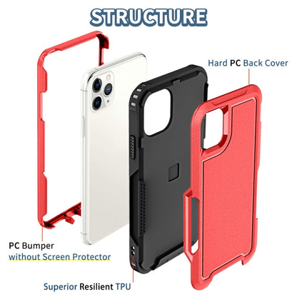 For iPhone 11 Pro Max 3 in 1 PC + TPU Shockproof Phone Case(Red) - iPhone 11 Pro Max Cases by buy2fix | Online Shopping UK | buy2fix