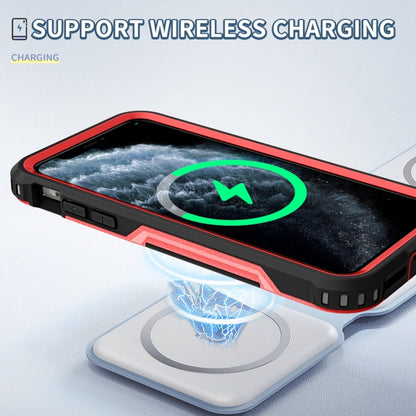 For iPhone 11 Pro Max 3 in 1 PC + TPU Shockproof Phone Case(Red) - iPhone 11 Pro Max Cases by buy2fix | Online Shopping UK | buy2fix
