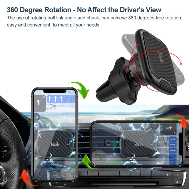 IMAK C5-F1 Magnetic Air Outlet Car Holder(Black) by imak