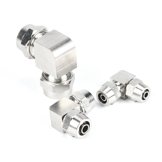 PV-6 LAIZE Nickel Plated Copper Elbow Pneumatic Quick Connector - Interface Series by LAIZE | Online Shopping UK | buy2fix
