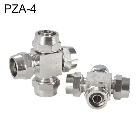 PZA-4 LAIZE Nickel Plated Copper Y-type Tee Pneumatic Quick Connector - Interface Series by LAIZE | Online Shopping UK | buy2fix