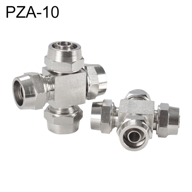 PZA-10 LAIZE Nickel Plated Copper Y-type Tee Pneumatic Quick Connector - Interface Series by LAIZE | Online Shopping UK | buy2fix
