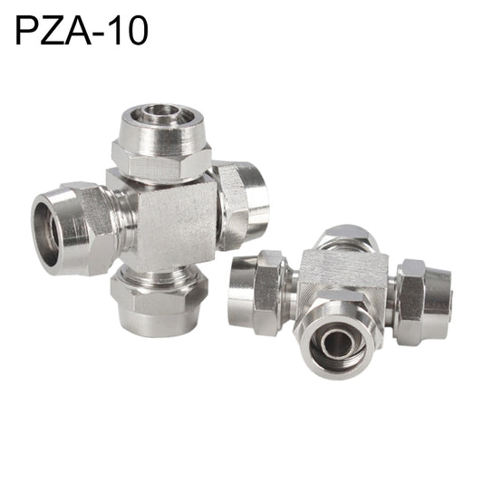 PZA-10 LAIZE Nickel Plated Copper Y-type Tee Pneumatic Quick Connector - Interface Series by LAIZE | Online Shopping UK | buy2fix