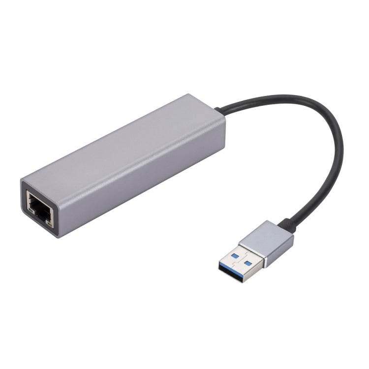 SL-030 USB to Gigabit Ethernet RJ45 & 3 x USB 3.0 Adapter Converter HUB(Grey) by buy2fix