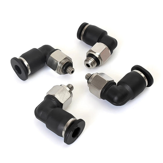 POC4-M5C LAIZE 2pcs Nickel Plated Copper Mini Pneumatic Quick Connector - Interface Series by LAIZE | Online Shopping UK | buy2fix