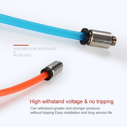 POC6-M3C LAIZE 2pcs Nickel Plated Copper Mini Pneumatic Quick Connector - Interface Series by LAIZE | Online Shopping UK | buy2fix