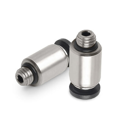 POC6-M5C LAIZE 2pcs Nickel Plated Copper Mini Pneumatic Quick Connector - Interface Series by LAIZE | Online Shopping UK | buy2fix