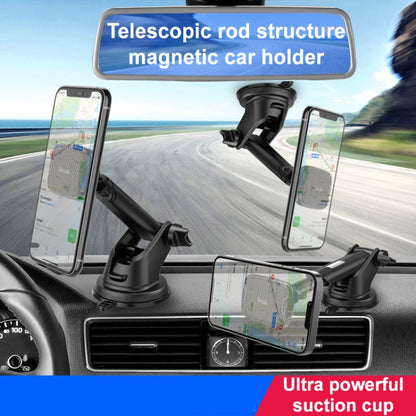 IMAK C5-X4 Telescopic Rod Magnetic Car Holder(Black) by imak