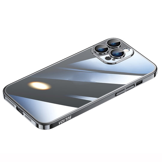 For iPhone 14 Pro Max SULADA Hard PC Shockproof Phone Case(Black)