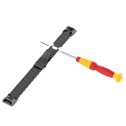 For Huawei Band 4 Pro (TER-B29S) / Band 3 Pro (TER-B29) / Band 3 (TER-B09) Three Beads Steel Wrist Strap Watchband(Silver) by buy2fix