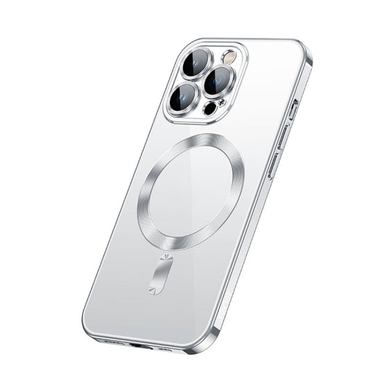 For iPhone 14 Pro Max SULADA Plating TPU Shockproof Phone Soft Case(Silver)