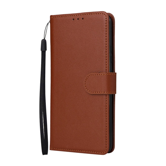 For Infinix Hot 10i Multifunctional Horizontal Flip Leather Case with Three Card Slot(Brown) - Infinix Cases by buy2fix | Online Shopping UK | buy2fix