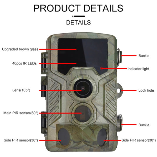H881 21 Mega Pixels 2.4 inch TFT Screen Hunting Trail Camera by buy2fix