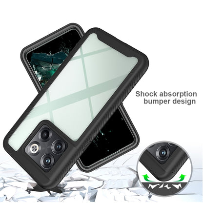 For OnePlus 10T Starry Sky Full Body Hybrid Shockproof Phone Case(Red) - OnePlus Cases by buy2fix | Online Shopping UK | buy2fix