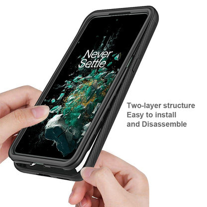 For OnePlus 10T Starry Sky Full Body Hybrid Shockproof Phone Case(Red) - OnePlus Cases by buy2fix | Online Shopping UK | buy2fix