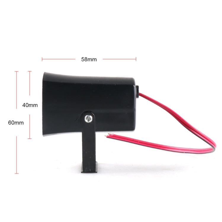 Car 12V Reversing Warning Siren Backup Sound Beep Alarms Horn - Car Amplifiers by buy2fix | Online Shopping UK | buy2fix