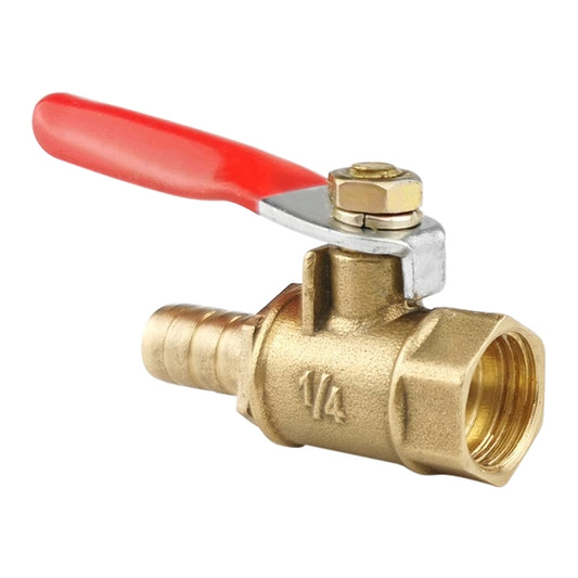 LAIZE Pneumatic Hose Connector Copper Ball Valve, Specification:Inside 2-Barb 8mm - Valve Series by LAIZE | Online Shopping UK | buy2fix