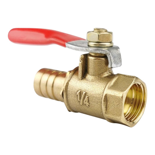 LAIZE Pneumatic Hose Connector Copper Ball Valve, Specification:Inside 2-Barb 10mm - Valve Series by LAIZE | Online Shopping UK | buy2fix